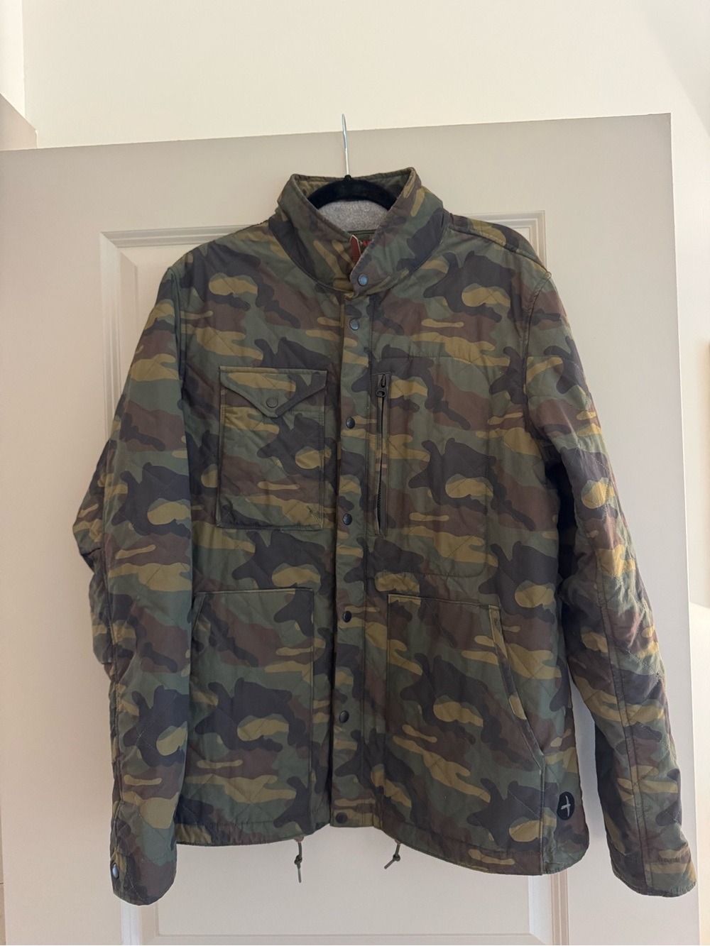 Men's Lightweight Camo Quilted Performance Jacket - Green Camo